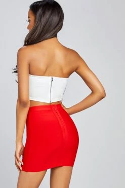 Honeybum To Get To You Rainbow Tube Top