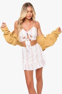 Honeybum On Vacation Striped Set Clothing