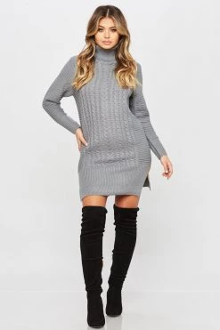 Honeybum Sweater Weather Dress Clothing