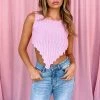 Honeybum Better With Time Knit Crop Tank Sale Tops