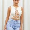 Honeybum SALE Come Close Lace Up Top