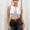 Honeybum SALE Come Close Lace Up Top