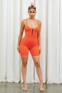 Honeybum Far From Average Ribbed Romper