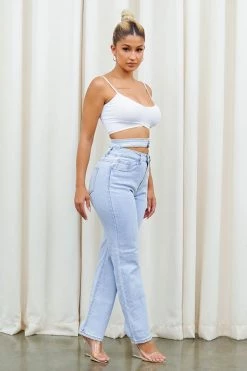 Honeybum New Arrivals Get Over Here Waistband Jeans