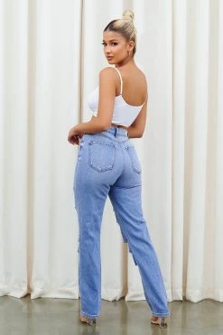 Honeybum New Arrivals Your Power Distressed Jean