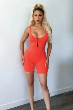 Honeybum Far From Average Ribbed Romper