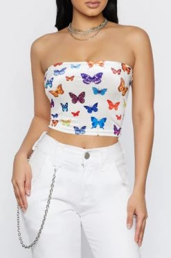 Honeybum Butterfly Effect Tube Top SALE