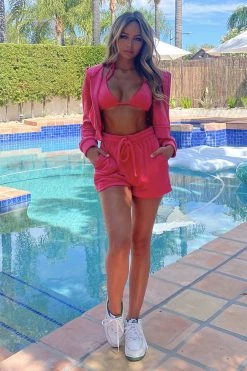 Honeybum New Arrivals Paris Velour Rhinestone Three Piece Set