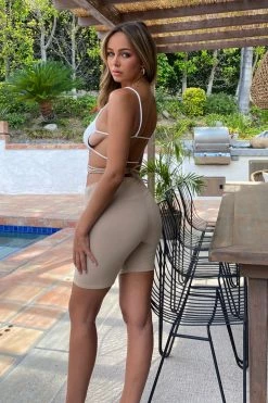 Honeybum Above It All Tie Shorts SALE