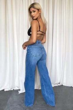 Honeybum Travis Wide Leg Jeans Sale Bottoms