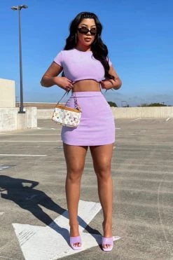 Honeybum New Arrivals Buttercup Terry Skirt Set