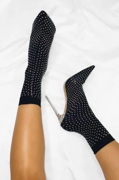 Lemonade Mayhem Rhinestone Sock Bootie Sale Shoes & Accessories