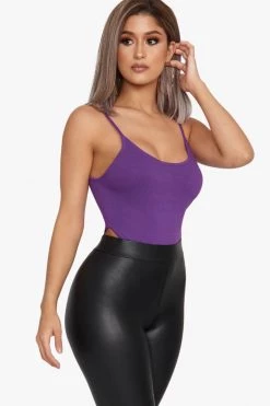 Honeybum Knit So Fast Ribbed Bodysuit