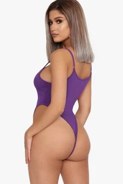 Honeybum Knit So Fast Ribbed Bodysuit