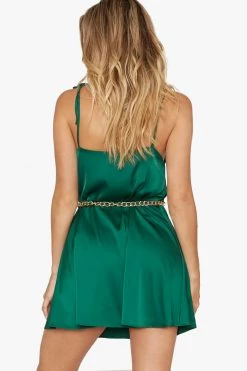 Honeybum City Walk Satin Dress