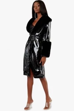 Honeybum Power Move Faux Fur Coat