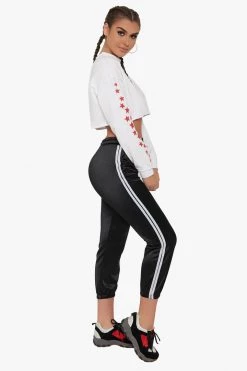 Honeybum Stance Satin Track Pants