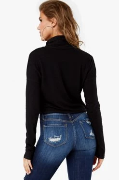 Honeybum Stay Cozy Turtleneck Top