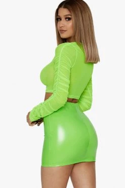 Honeybum SALE Fake ID Mesh Top