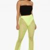 Honeybum Clothing Look Back At It Fishnet Bell Bottoms