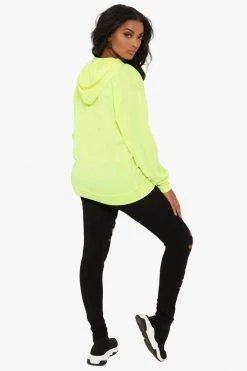 Honeybum I'm Expensive Neon Hoodie Long Sleeve Tops