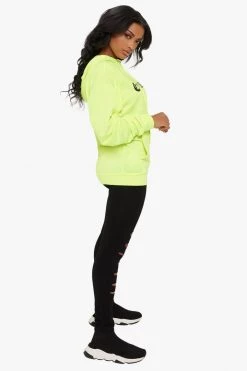 Honeybum I'm Expensive Neon Hoodie Long Sleeve Tops