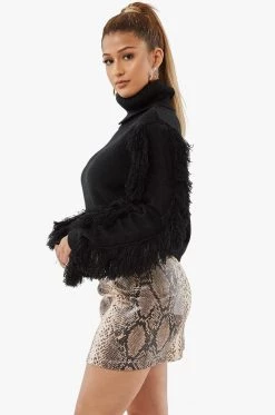 Honeybum Nice For What Cropped Sweater