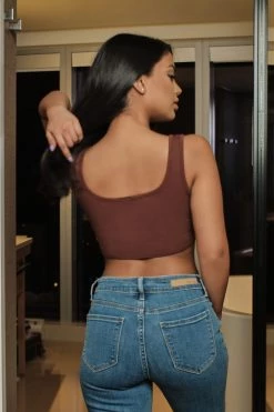 Honeybum It Girl Ribbed Garter Tank