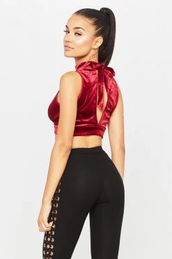 Honeybum Trisha Velvet Top