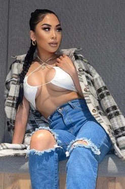 Honeybum Meet At The Beach Wrap Top