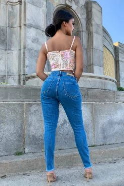 Honeybum Do It Better Distressed Skinny Jeans