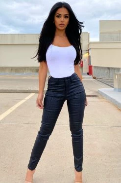 Honeybum Clothing Bad Gal Crocodile Print Pants