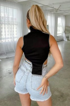 Honeybum SALE Hazy Exposed Stitching Tank