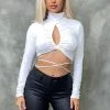Honeybum Little Lies Cut Out Top