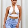 Honeybum Can't Fool Me Chain Lace Up Top SALE