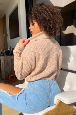 Honeybum Cabin Fever Cropped Knit Sweater SALE