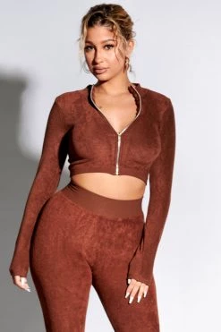 Honey Sale Tops Not Playing Zip Up Terry Top