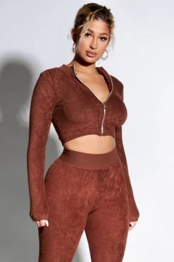 Honey Sale Tops Not Playing Zip Up Terry Top