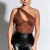 Honeybum Clothing Loves It Asymmetric One Shoulder Corset Top