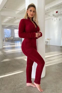 Honeybum All I Want Cozy Jumpsuit SALE