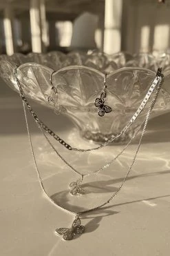 Honeybum Butterfly Necklace And Earring Set SALE