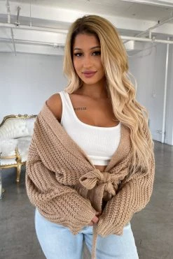 Honeybum Only You Wrap Sweater Clothing