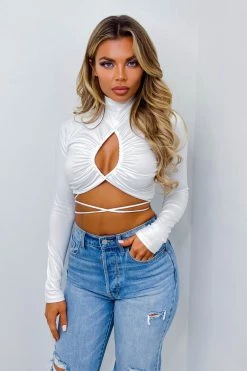 Honeybum Little Lies Cut Out Top