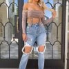 Honeybum Pretty Thang Distressed Jeans