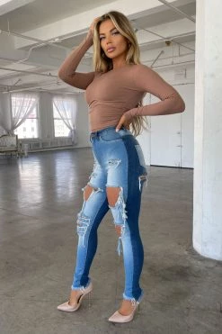 Honeybum Clothing Walk On By Distressed Jeans 10 Honeybum Clothing Walk On By Distressed Jeans