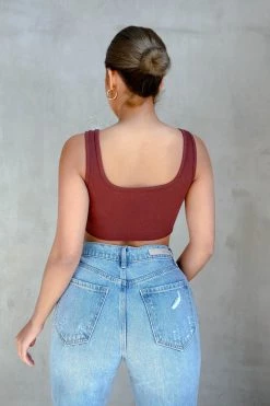 Honeybum It Girl Ribbed Garter Tank