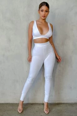 Honeybum Show Some Skin Ribbed Legging Set