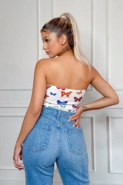 Honeybum Butterfly Effect Tube Top SALE