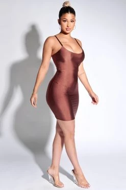 Honeybum Need You To Stay Satin Dress SALE