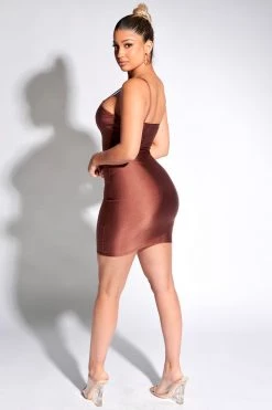 Honeybum Need You To Stay Satin Dress SALE